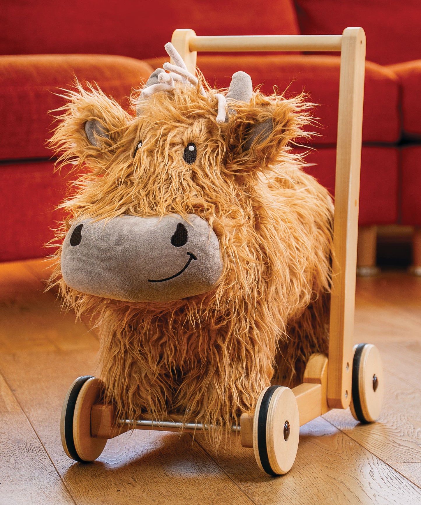 Hubert Highland Cow Walker & Ride On by Little Bird Told Me