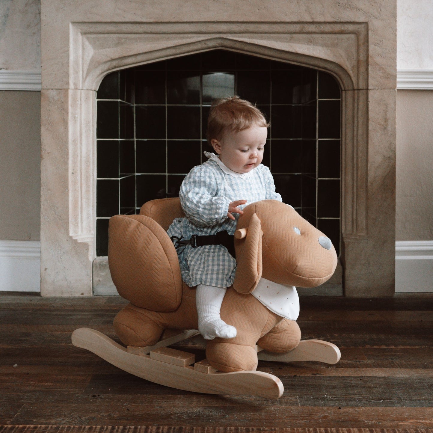 Nattou 'Charlie the Dog' Rocker - Caramel