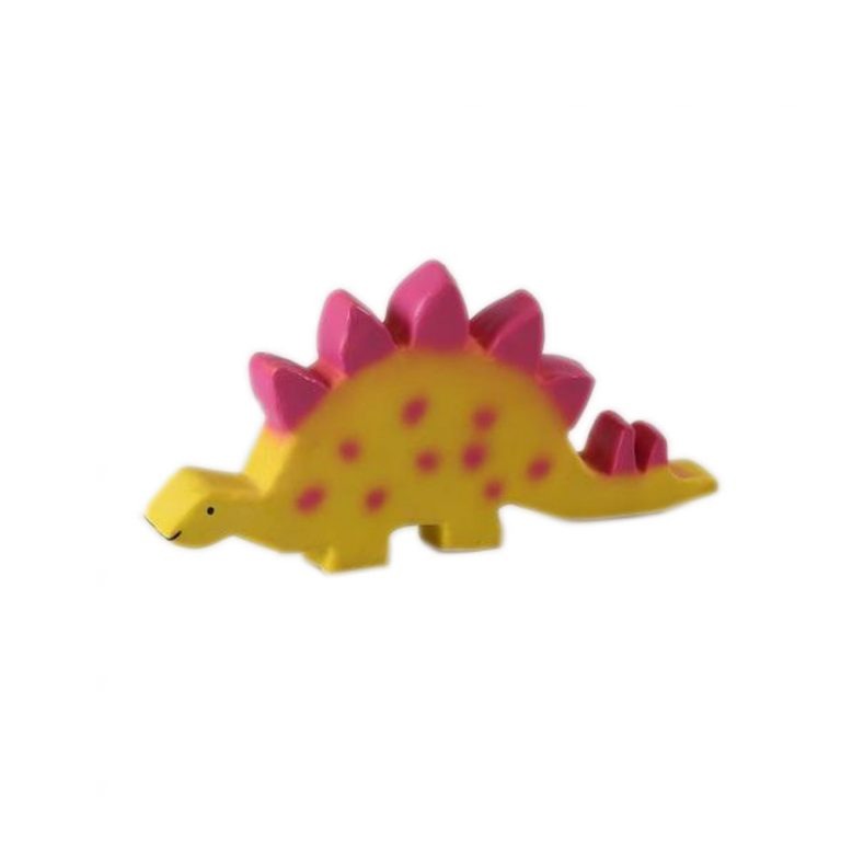 Baby Stegosaurus Dinosaur Natural Rubber Toy & Teether for 1 year old