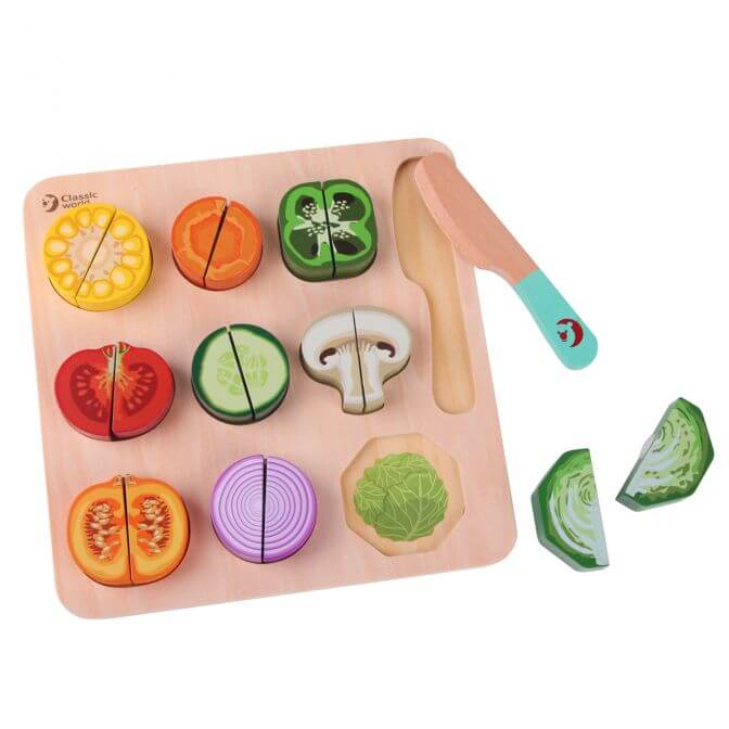 Cutting Vegetables Puzzles for 18 months old
