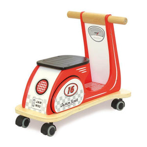 Jamm Scoot Ride On Scooter - Racing Red - can be personalised