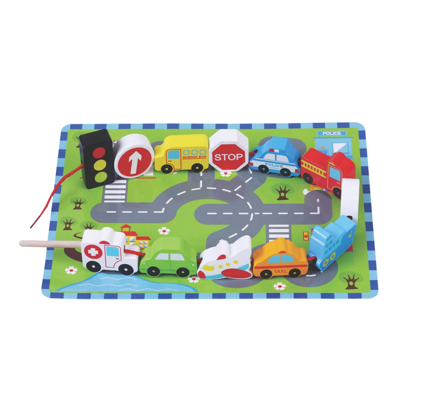 Traffic Vehicles Lacing Game Jumini
