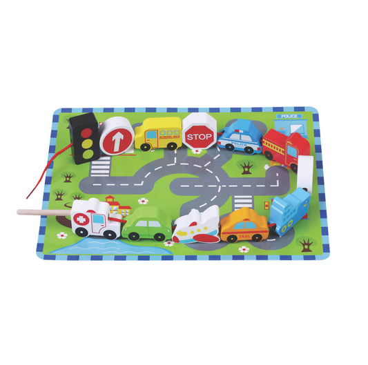 Traffic Vehicles Lacing Game Jumini