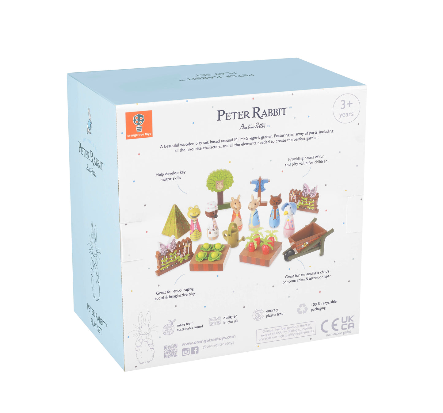 Peter Rabbit™ Play Set wooden garden for 3 years old