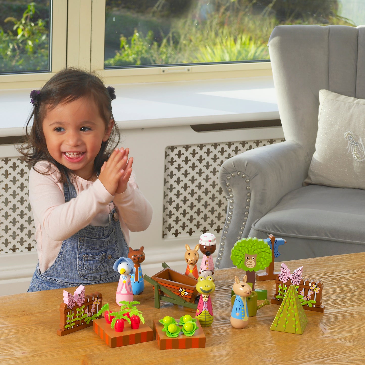 Peter Rabbit™ Play Set wooden garden for 3 years old