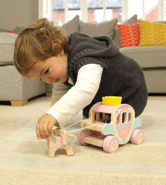 Princess & Prince Horse and Carriage Toy