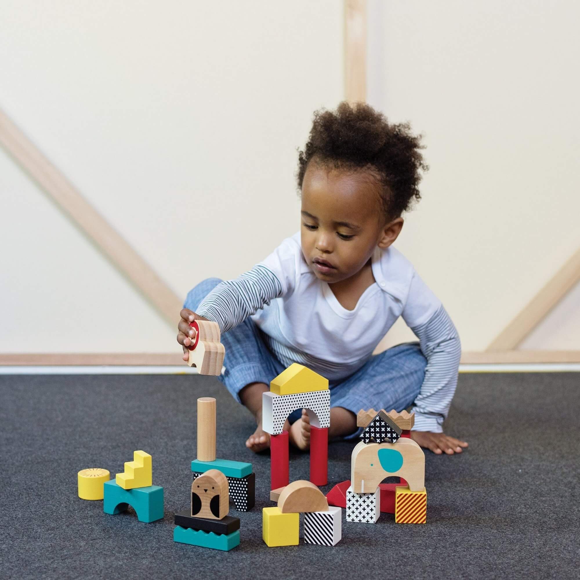 Animal Town Wooden Blocks for 18 months old