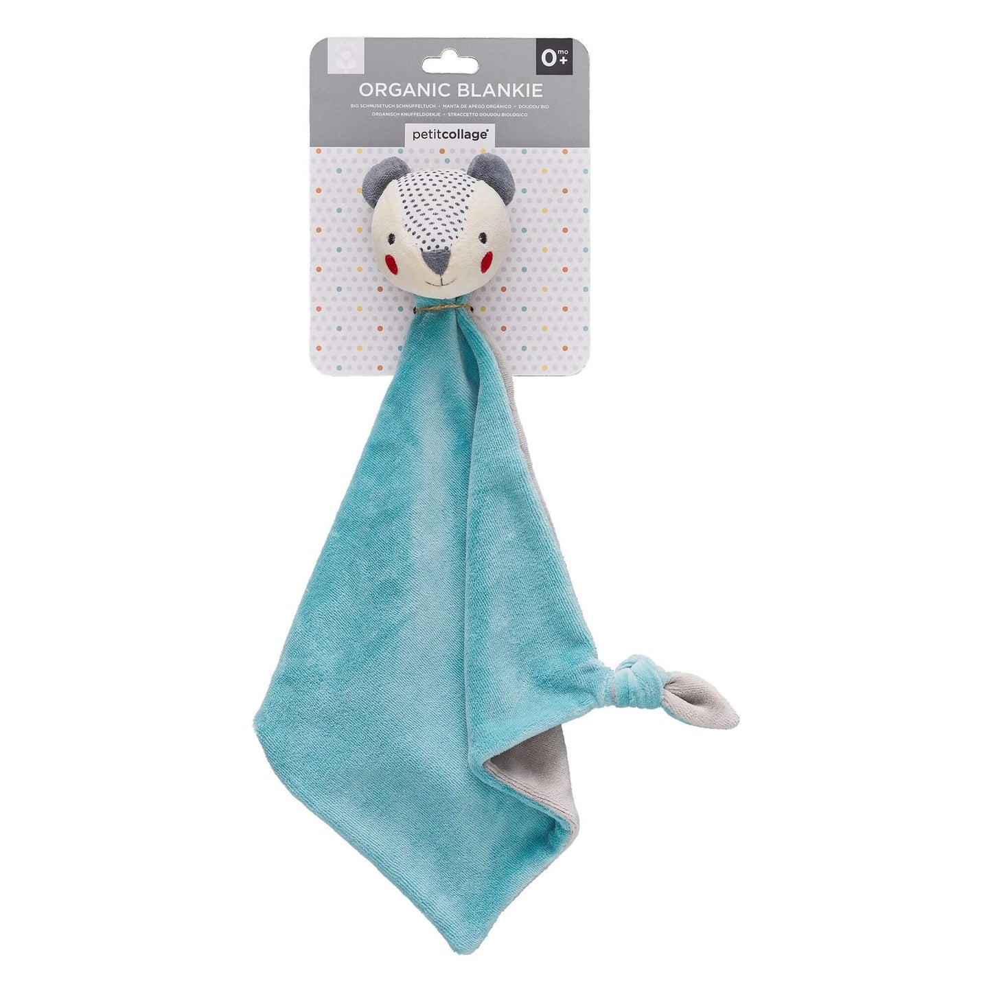 Organic Cotton Bear Baby Comforter Blankie