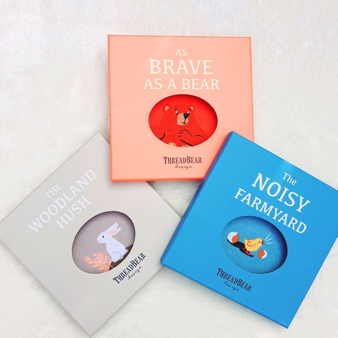 As Brave as a Bear Rag Book in Gift Box