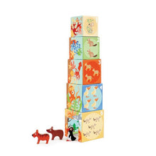 Scratch Build and Play - Stacking Tower - Animals of the World - 1 year old