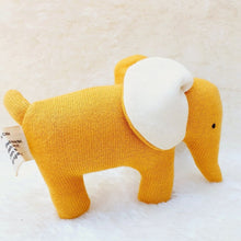 Organic Cotton Mustard Elephant Soft Toys Small