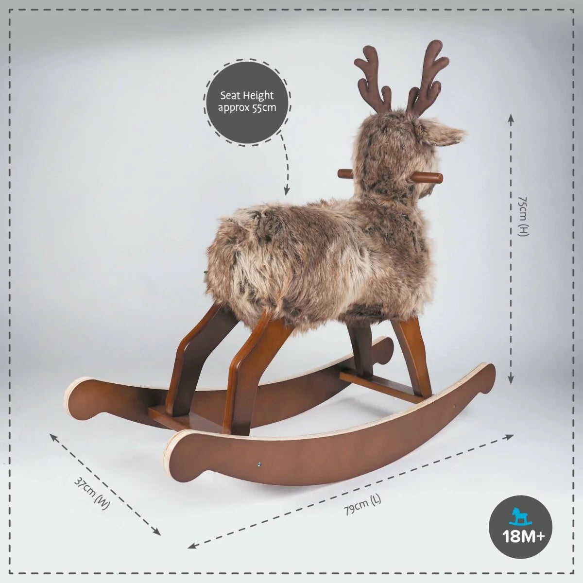 Hamilton Stag Rocking Horse (18m+) by Little Bird Told Me
