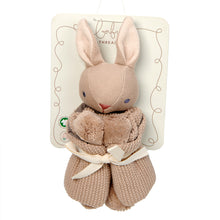 Baby Threads Taupe Bunny Comforter - GOTS organic cotton - from birth