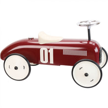 Classic Ride On Metal Car - Burgundy