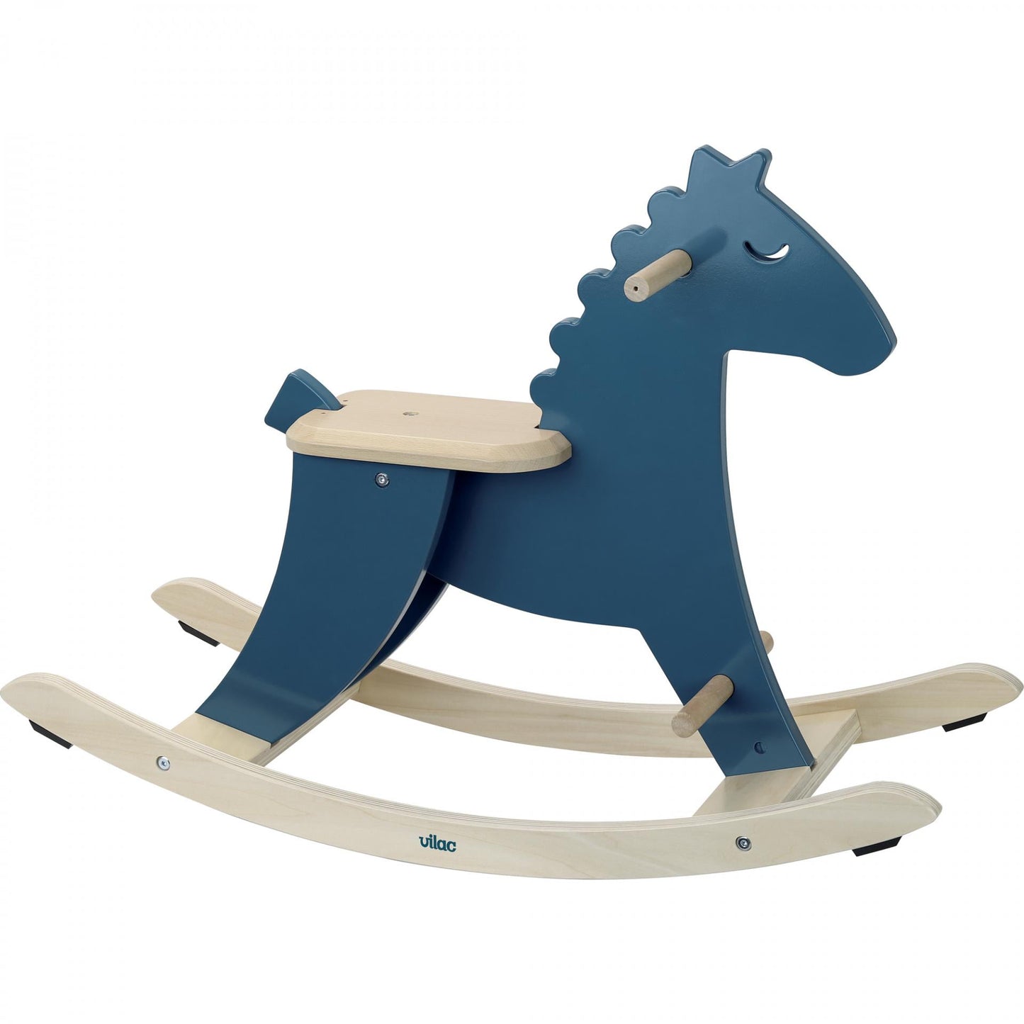 Wooden Hudada Rocking Horse - Blue