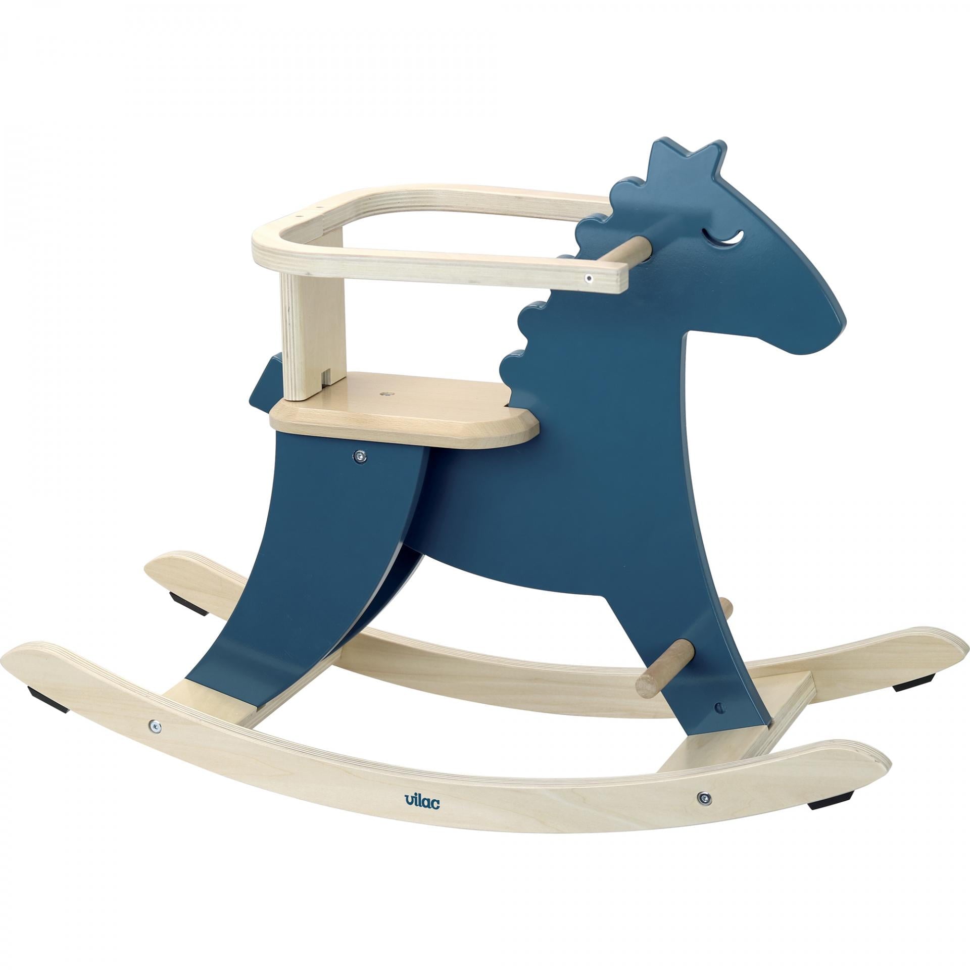 Wooden Hudada Rocking Horse - Blue