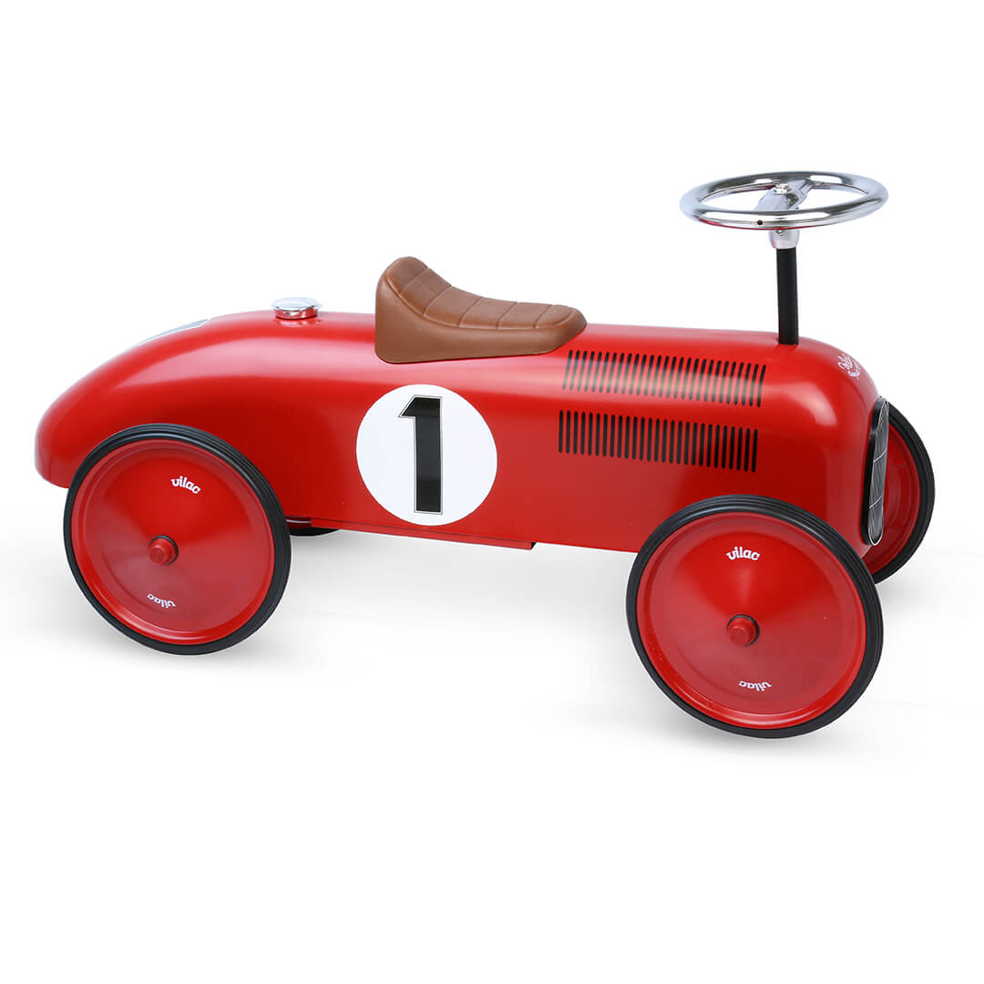 Classic Ride On Metal Car - Red