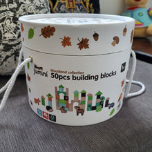 Woodland 50pcs Wooden Building Block Set for 1 year old