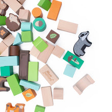 Woodland 50pcs Wooden Building Block Set for 1 year old