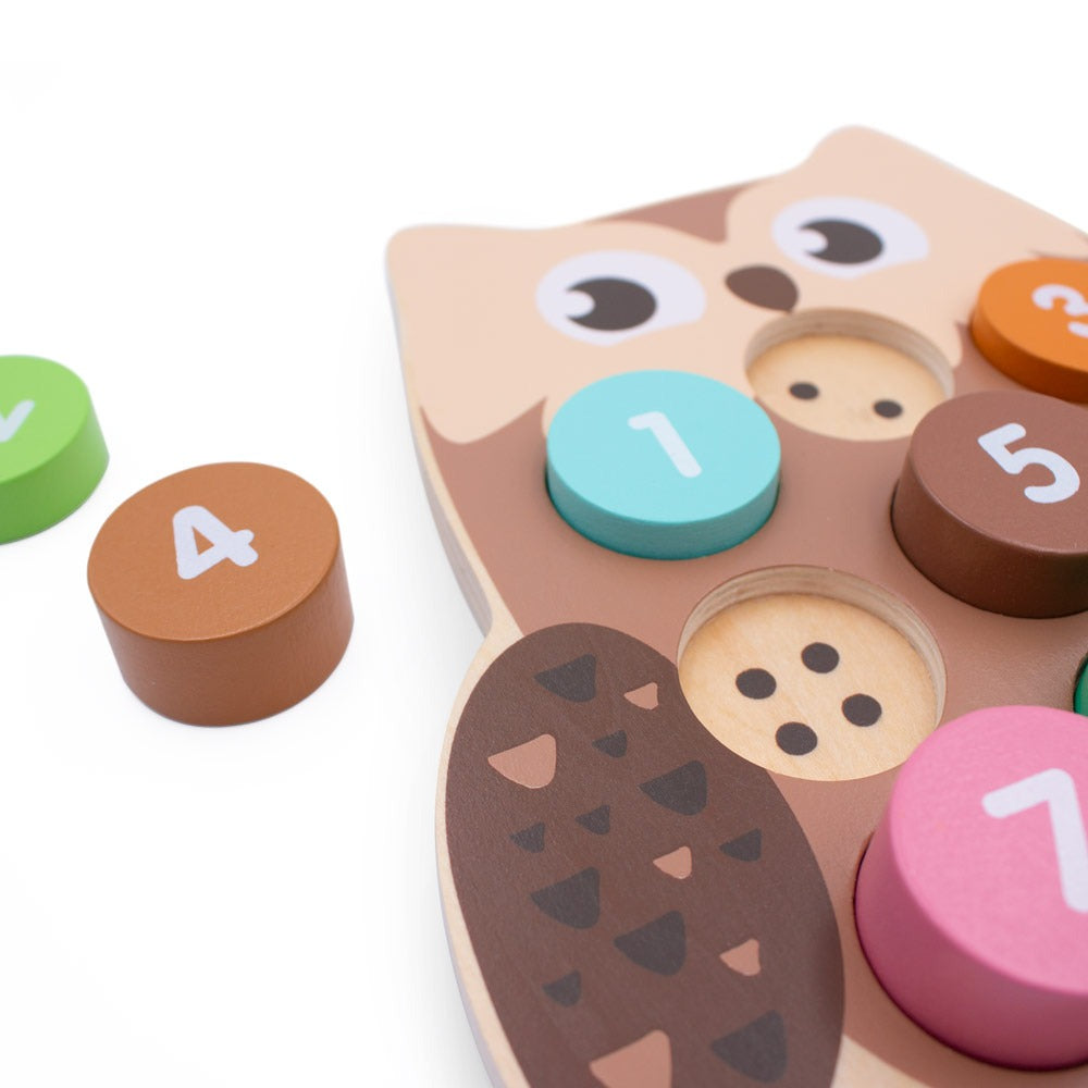 Owl Woodland Number Block Puzzle