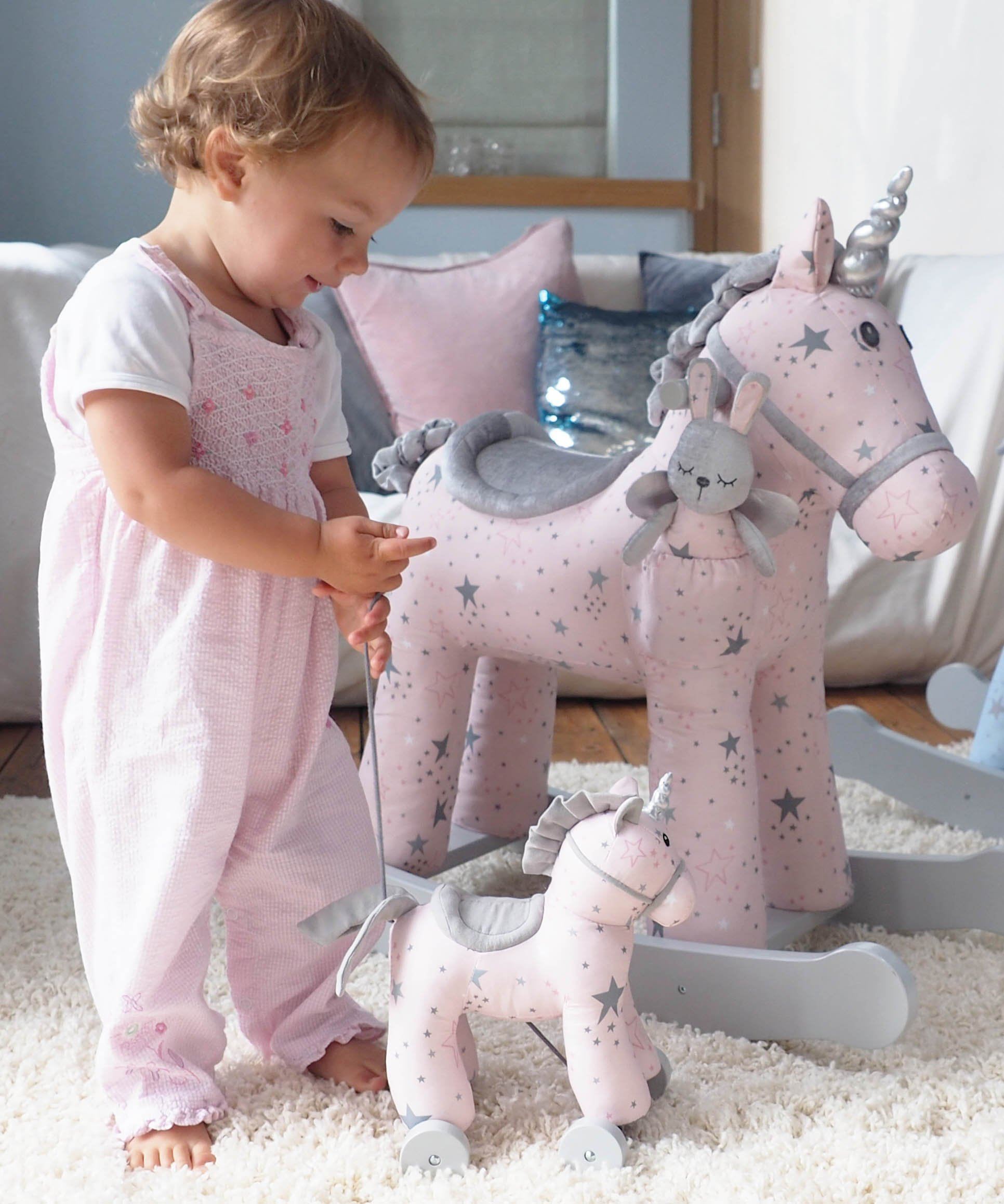 Baby Toys - Celeste Unicorn Pull Along By Little Bird Told Me
