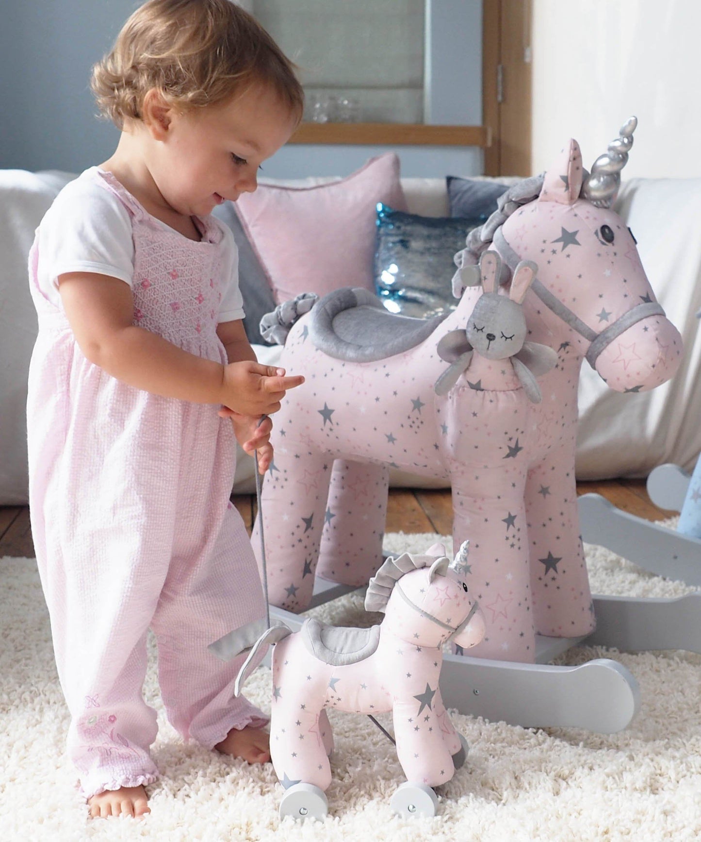 Baby Toys - Celeste Unicorn Pull Along By Little Bird Told Me