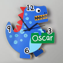 Personalised Dinosaur Shape Wooden Clock