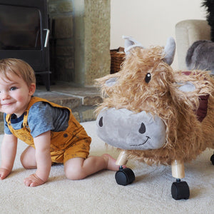 Ride On Toys - Hubert Ride On Highland Cow By Little Bird Told Me