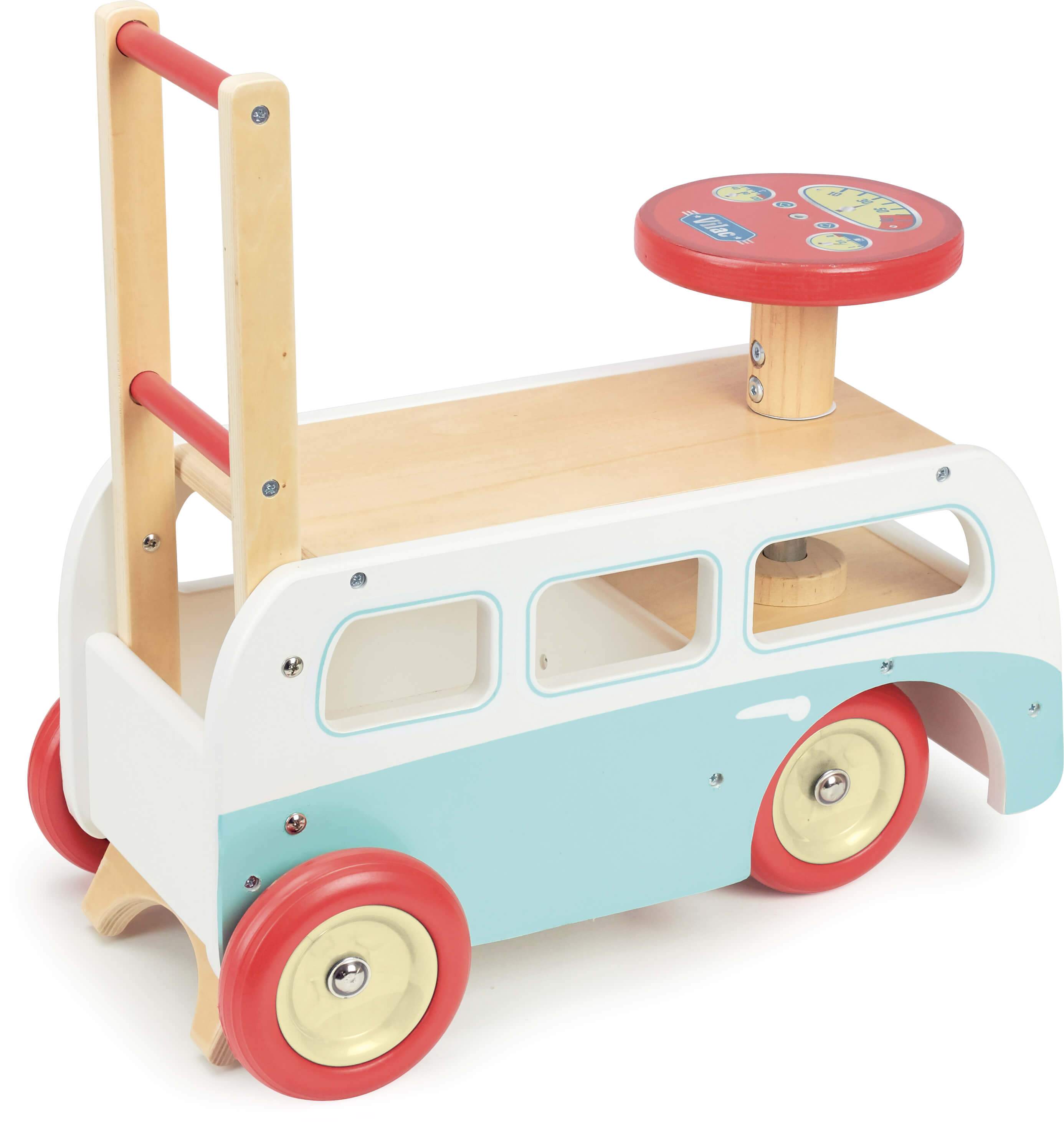 VILAC 2 IN 1 Retro Wooden Campervan Walker