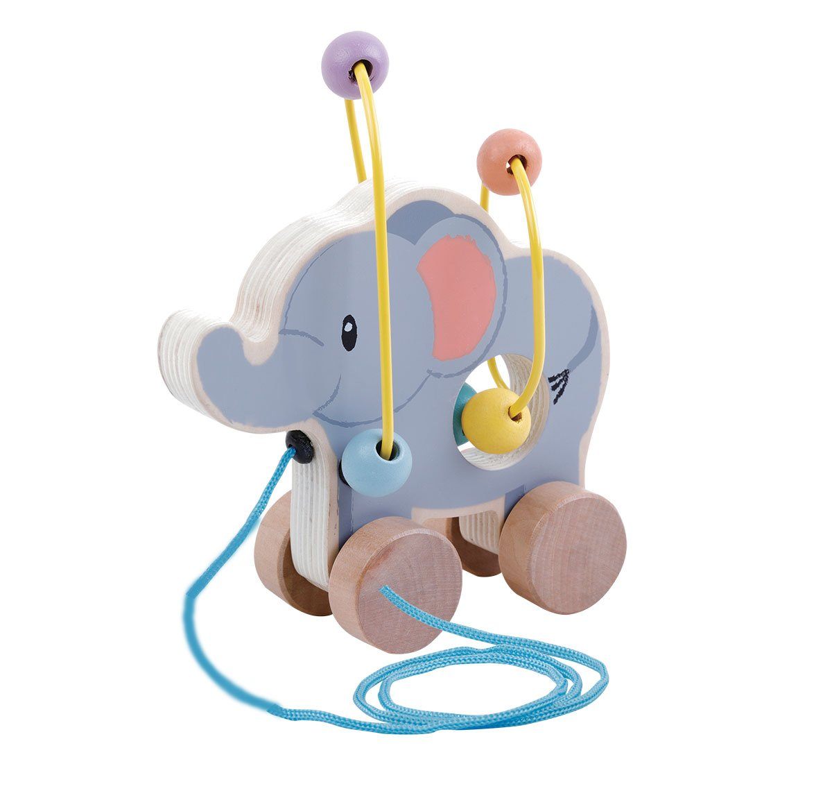 Rolling Bead Coaster Pull Along – Elephant
