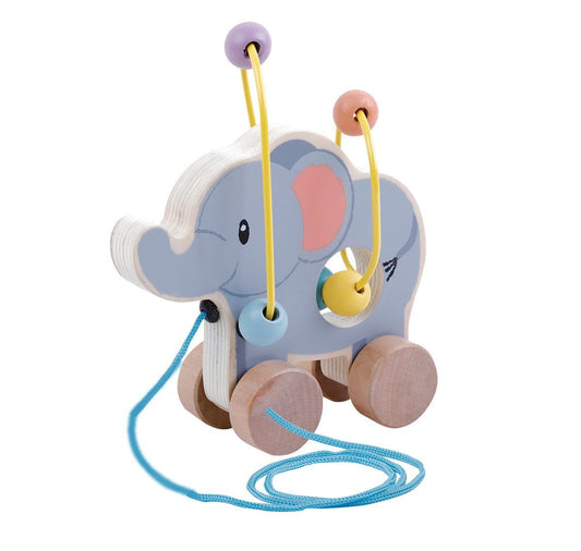 Rolling Bead Coaster Pull Along – Elephant