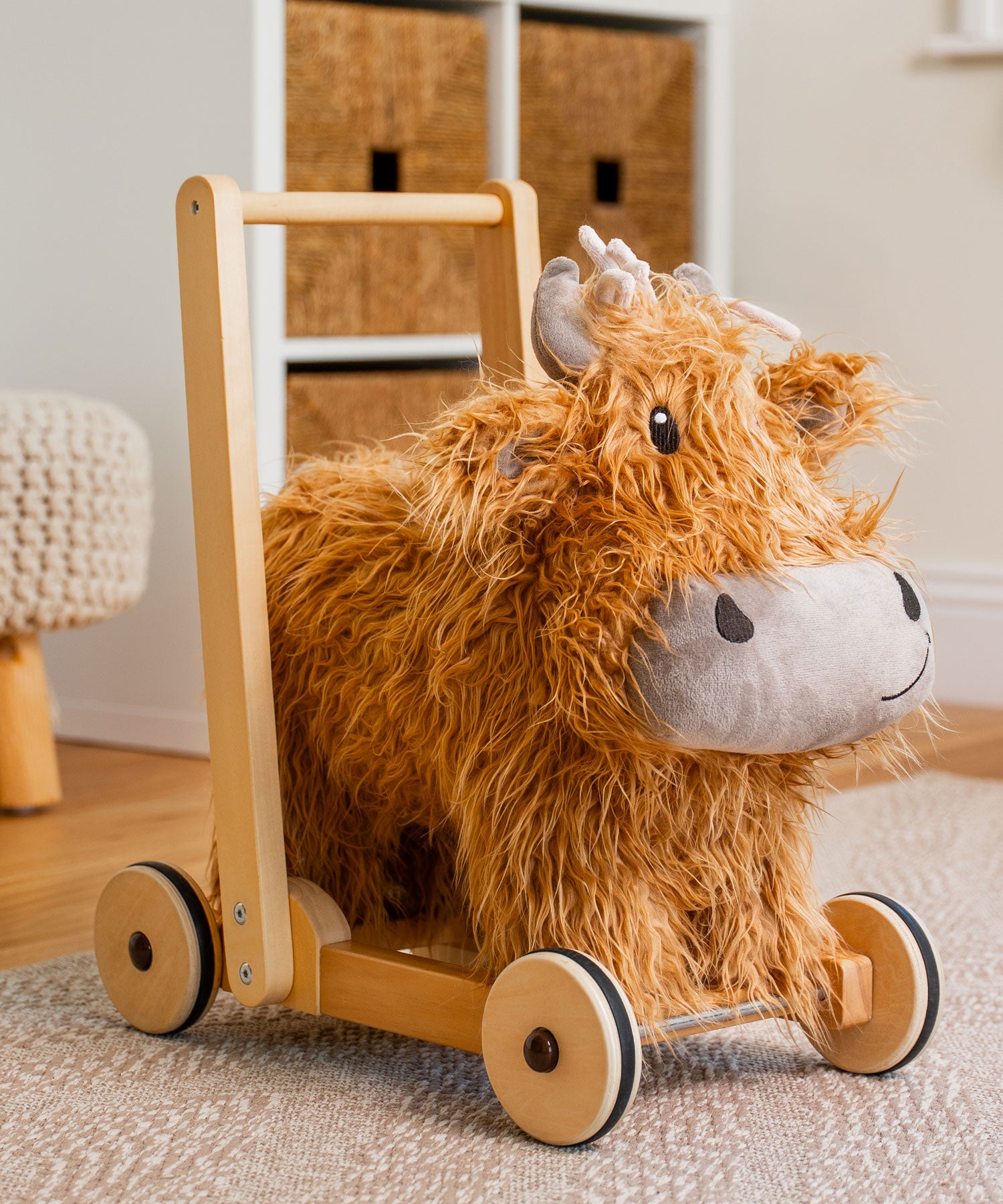 Hubert Highland Cow Walker & Ride On by Little Bird Told Me