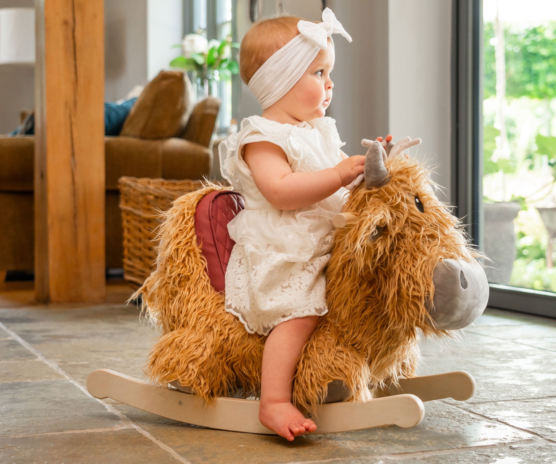 Hubert Rocking Highland Cow Animal for 9 months old