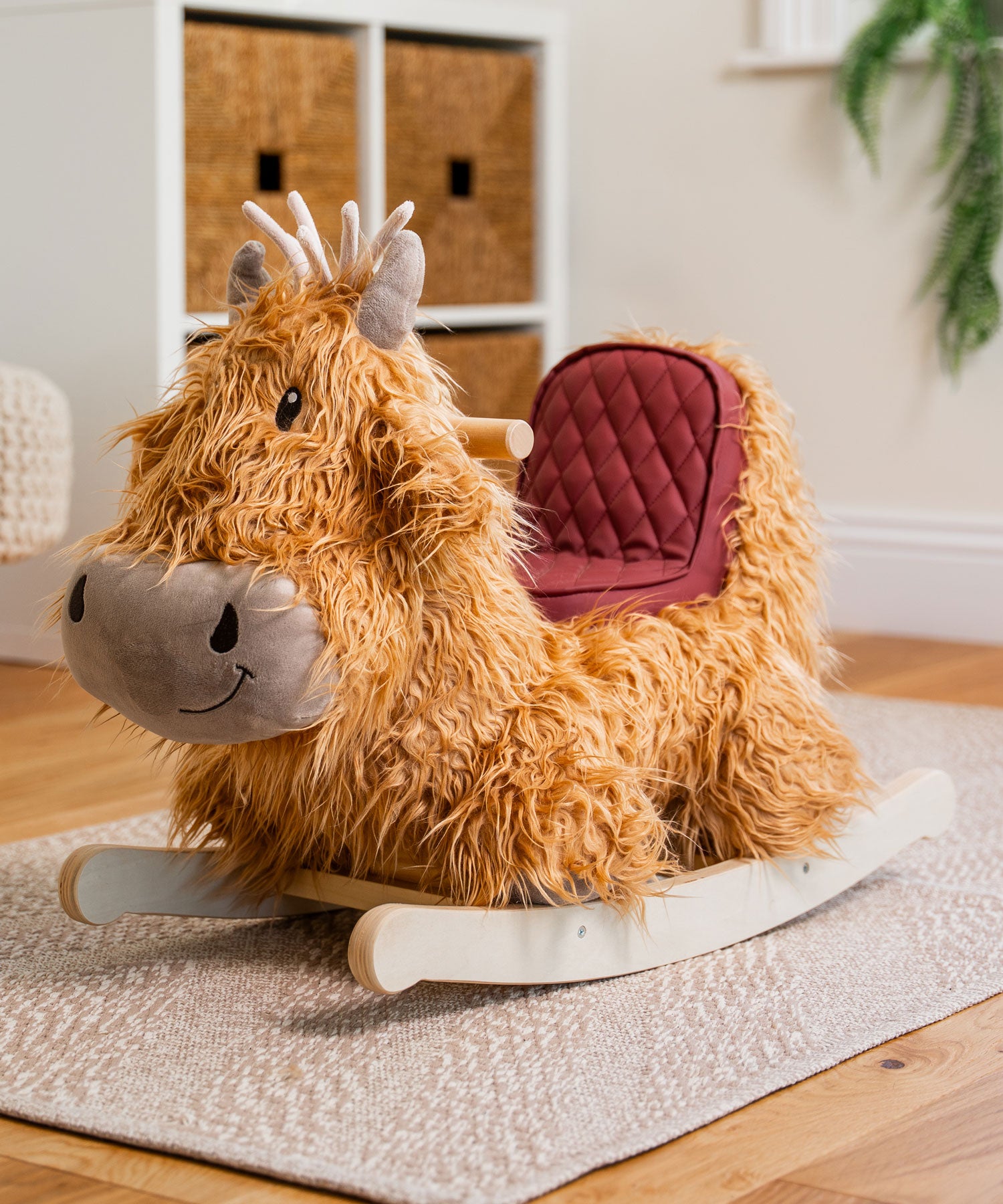 Spring Rocker Cow Hubert Rocking Highland Cow Animal for 9 months old