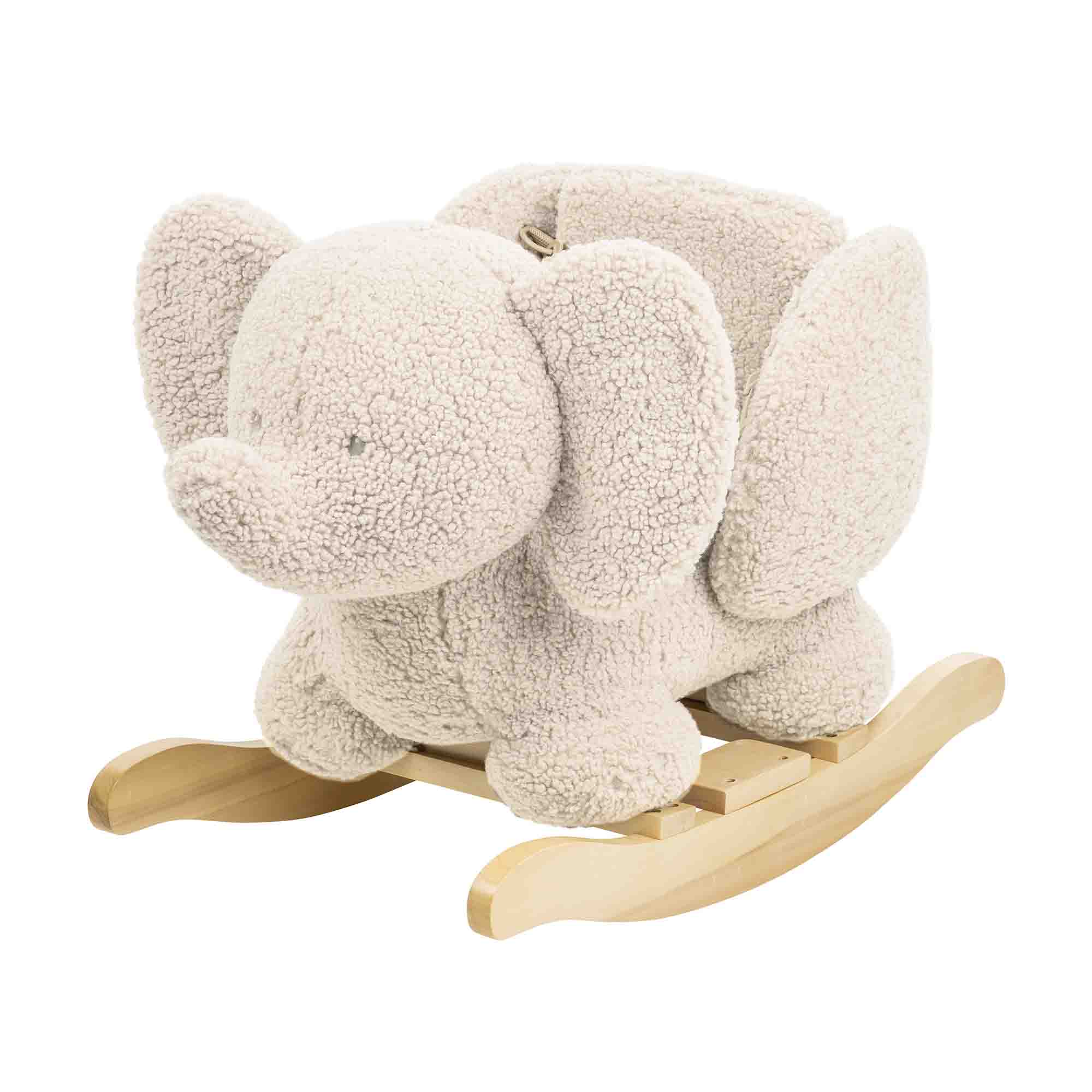 Nattou Ecru Elephant Teddy Rocking Animal