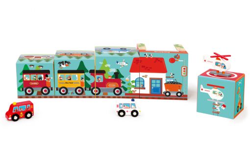 Scratch Build and Play - Stacking Tower - On the Road - 1 year old