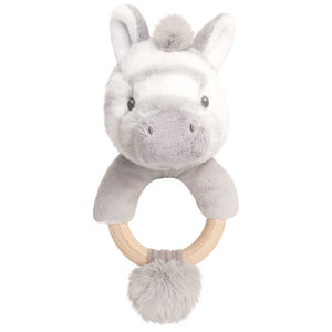 Eco-Friendly Baby Ring Rattle Zebra - Recycled Plastic