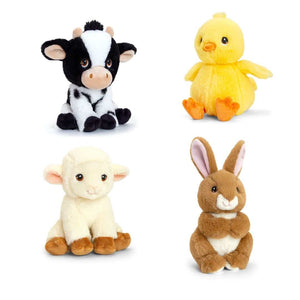 Eco-friendly Cow Soft Cuddly Toy 18cm Recycled Plastic