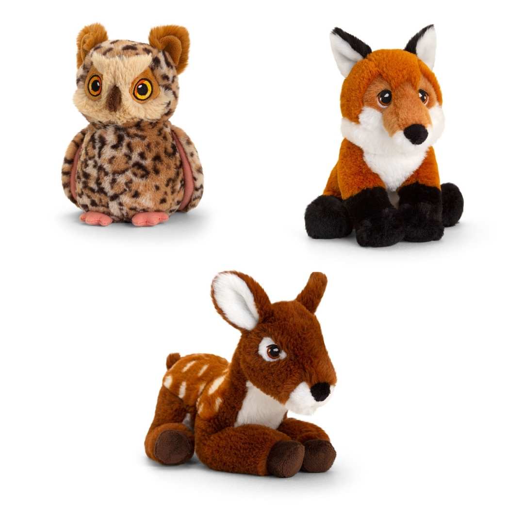 Eco-friendly Fox Soft Cuddly Toy 18cm Recycled Plastic
