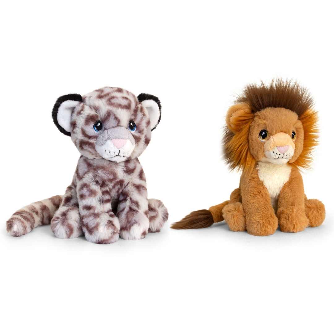 Eco-friendly Snow Leopard Soft Cuddly Toy 18m Recycled Plastic