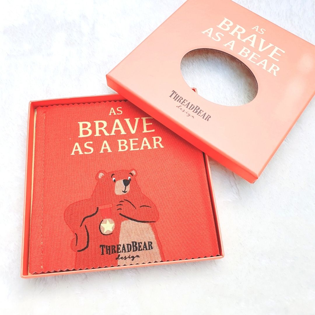 As Brave as a Bear Rag Book in Gift Box
