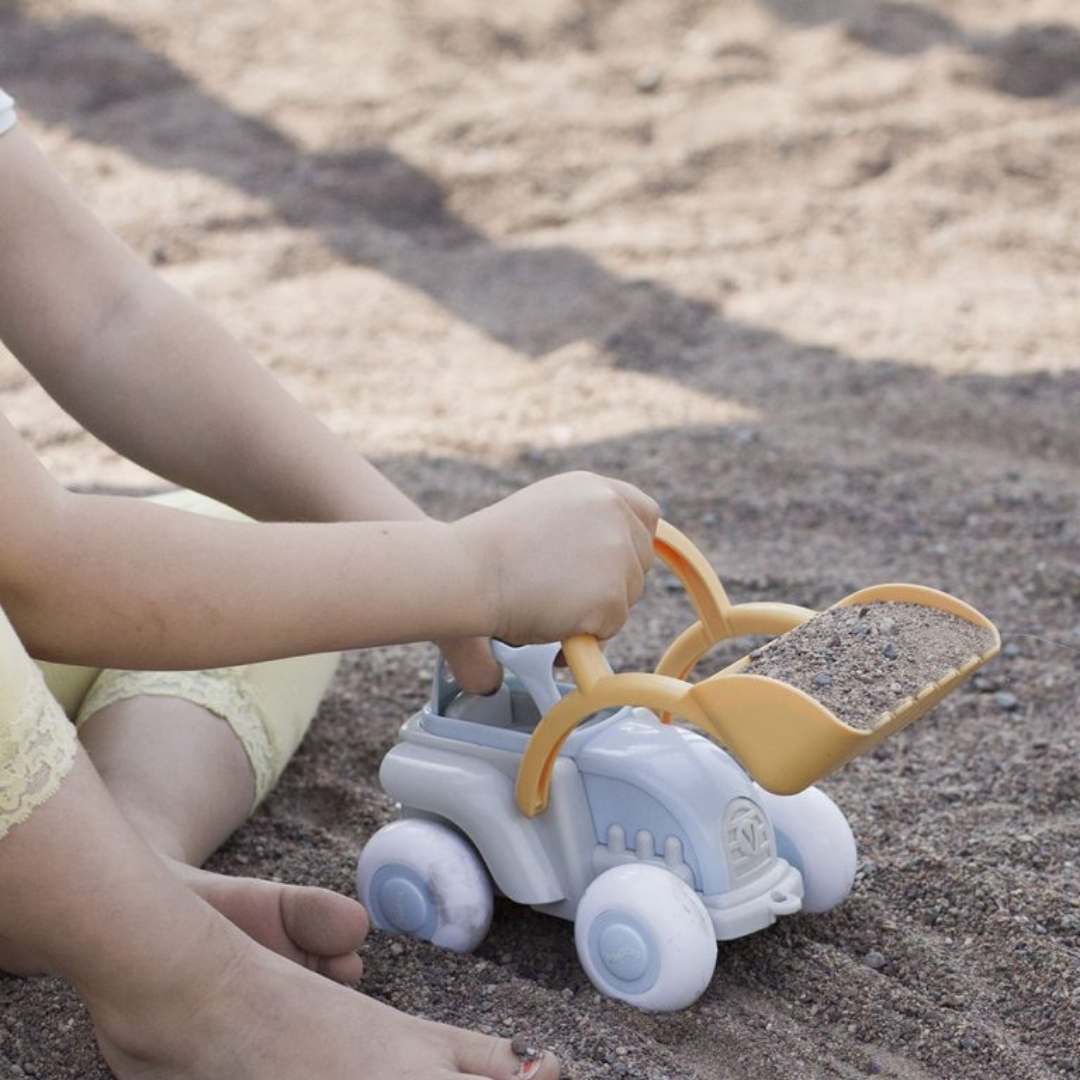 Tractor Toy for 1 Year Old - Eco-Friendly Plant-Based Plastic - MIDI size