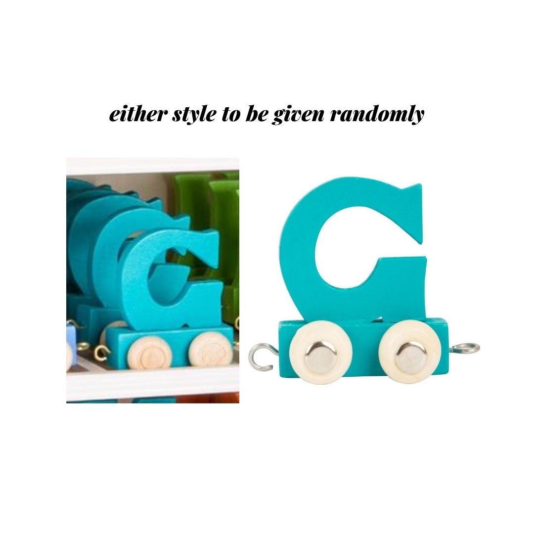 Coloured Wooden Train Letters – Personalised wooden name train