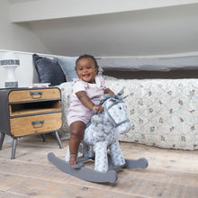Harper and Chase Grey Rocking Horse for 9 months old - DISCONTINUED