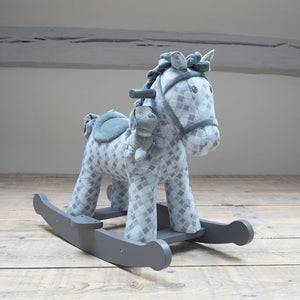 Harper and Chase Grey Rocking Horse for 9 months old - DISCONTINUED