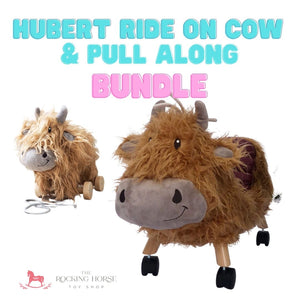 Hubert Ride On Highland Cow and Hubert Pull Along Bundle by Little Bird Told Me
