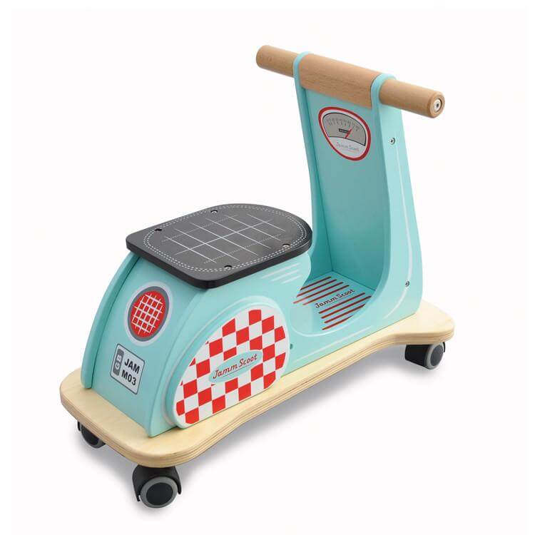 Jamm Scoot Ride On Scooter - Aqua Blue - can be personalised