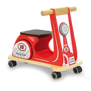 Jamm Scoot Ride On Scooter - Racing Red - can be personalised
