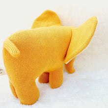 Organic Cotton Mustard Elephant Soft Toys Large
