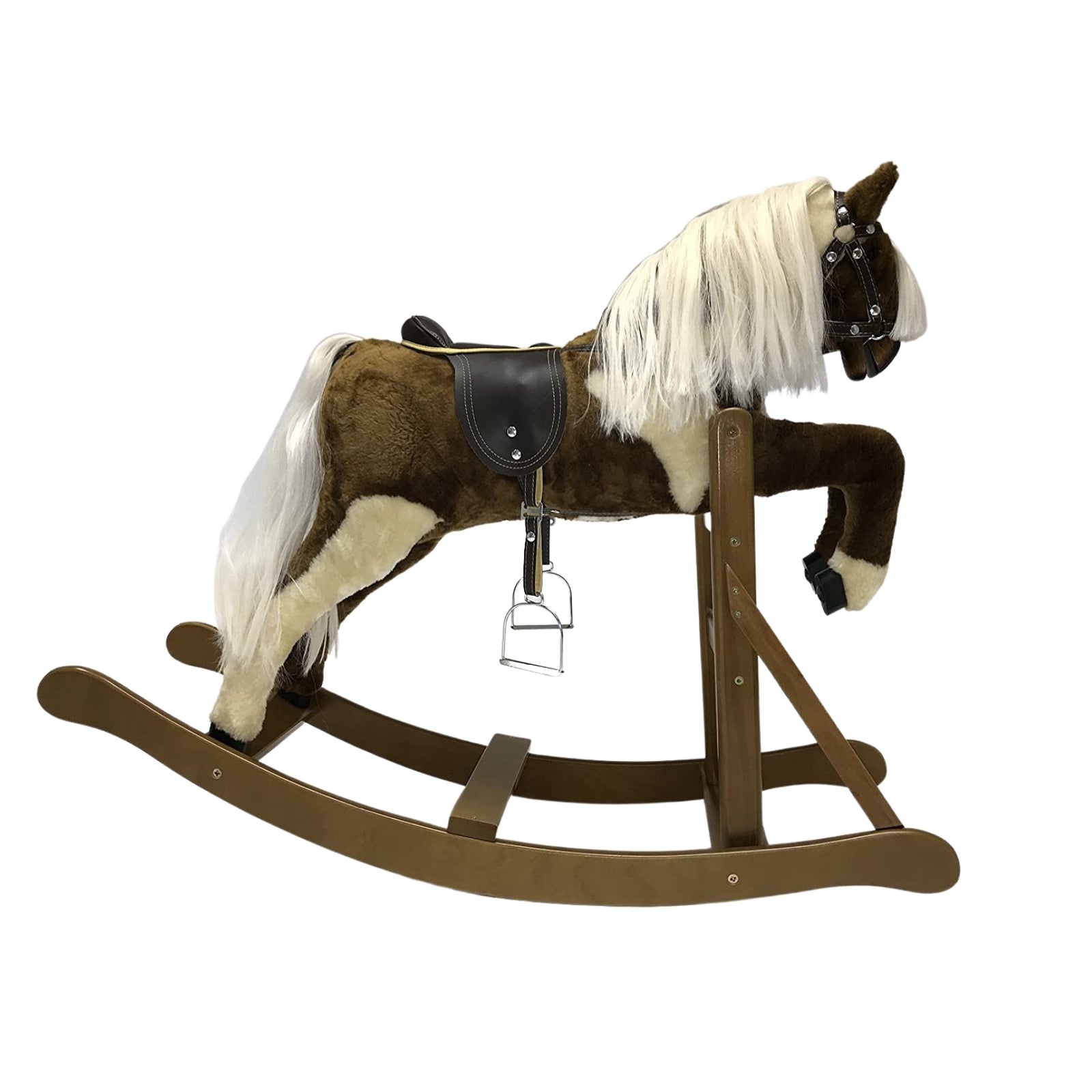 Handmade wooden rocking horse hot sale sale